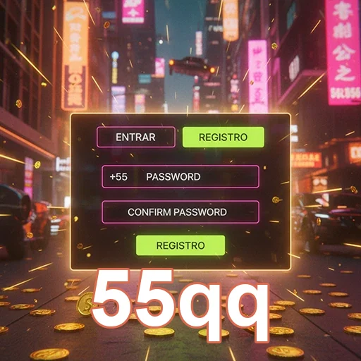 Ilustração de Explore os Slots e Jogos Online no 55qq com Intensa Diversão