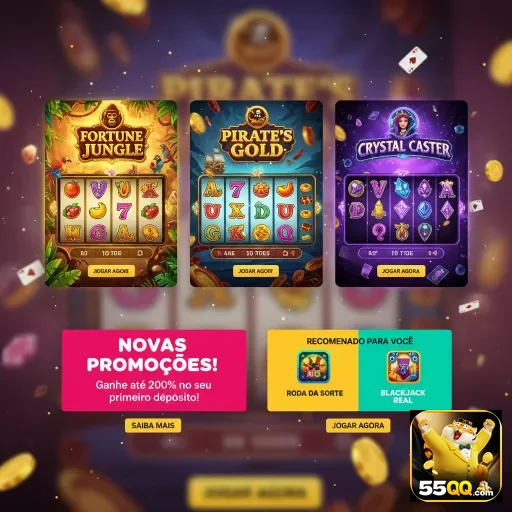 Jogadores se divertindo com slots no cassino online 55qq